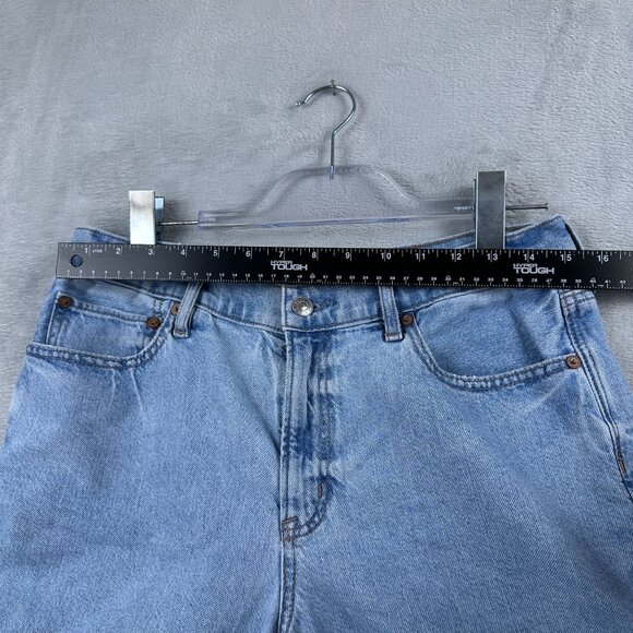 American Eagle Outfitters Denim Jean Shorts Womens Size 8 Light Wash Blue - Picture 6 of 10